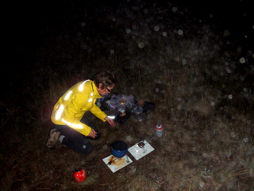 GDMBR: Terry is preparing breakfast, it starts with boiling water.